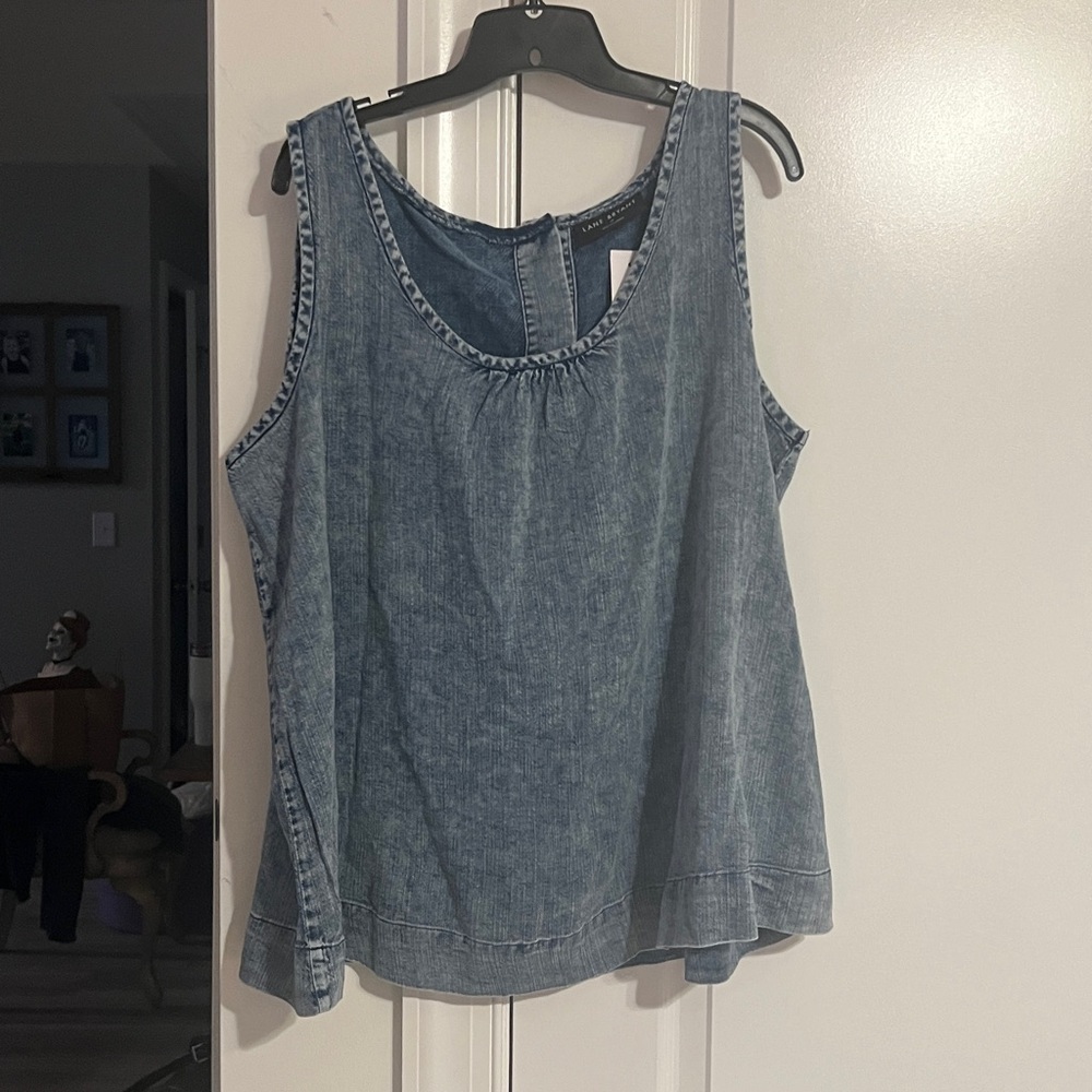 Lane Bryant Blue Denim Top